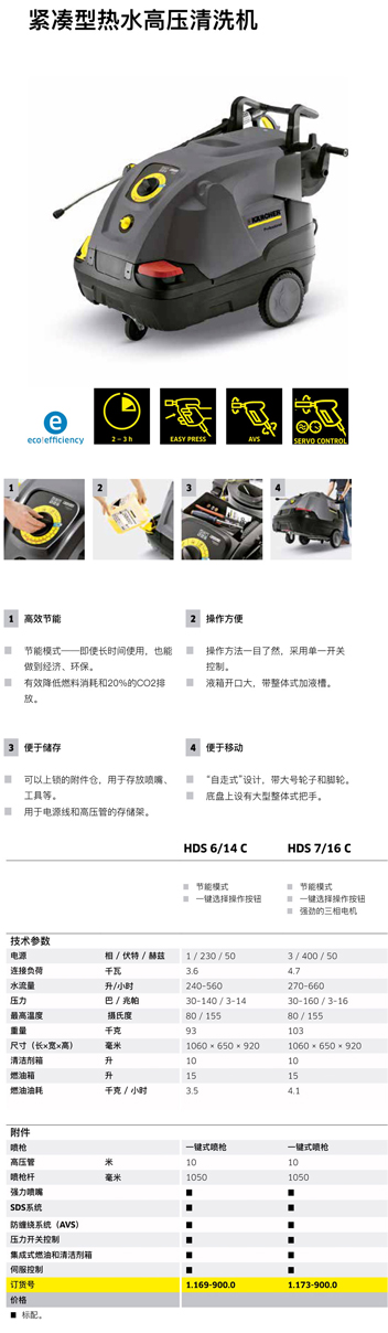 電加熱熱水高壓清洗機(jī)HDS-E 8/16-4 M